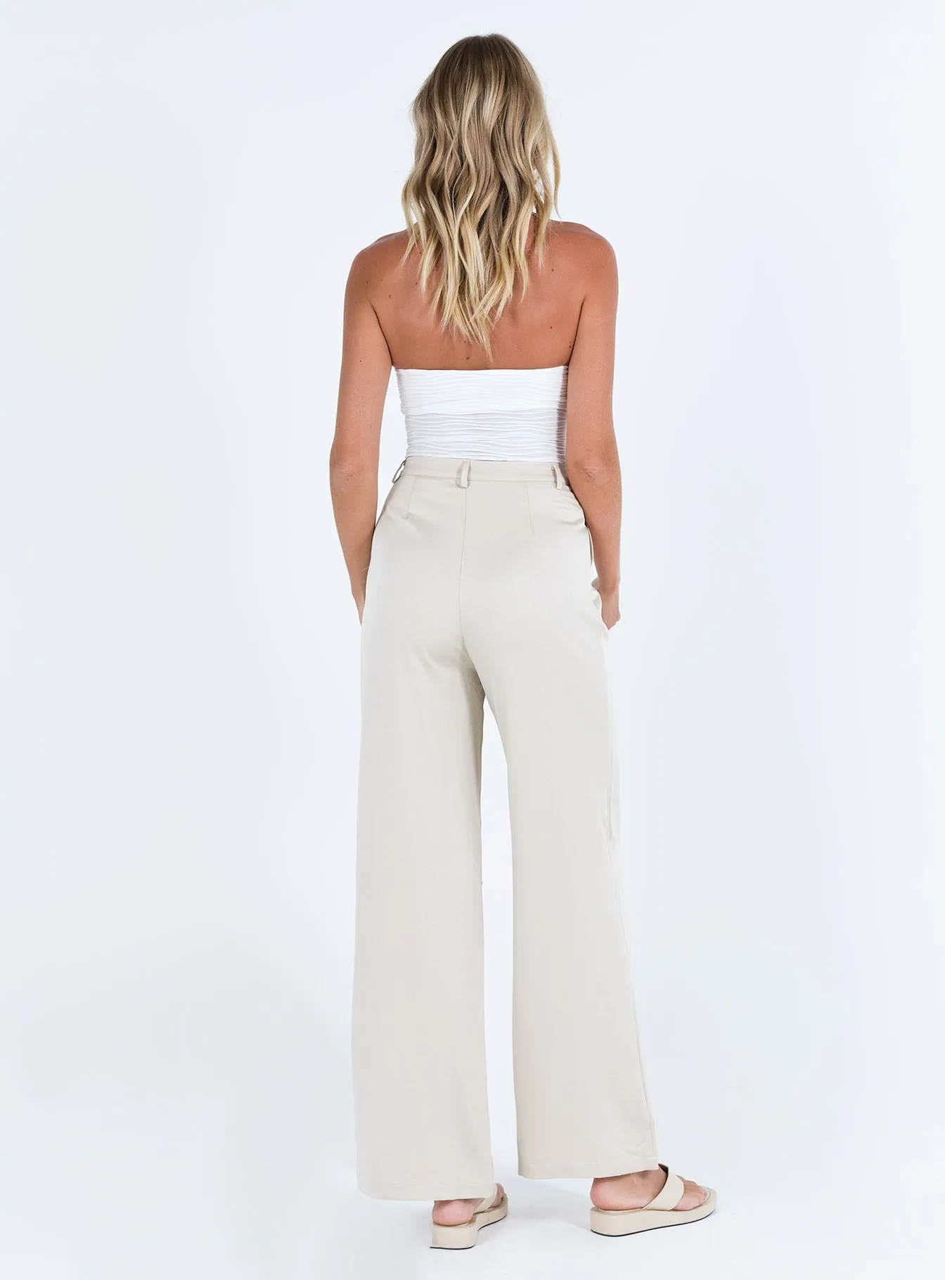 Comfortable Fit Wear Amalia Pants Beige Tall