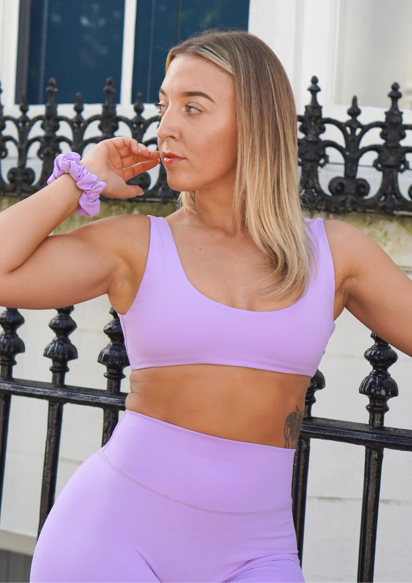 Empower Pastel Lilac Bralette Compression Zone Technology