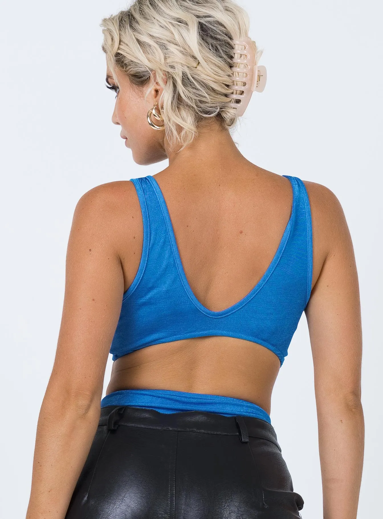 Finlay Bodysuit Blue lace mesh bodysuit fashion blogger bodysuit