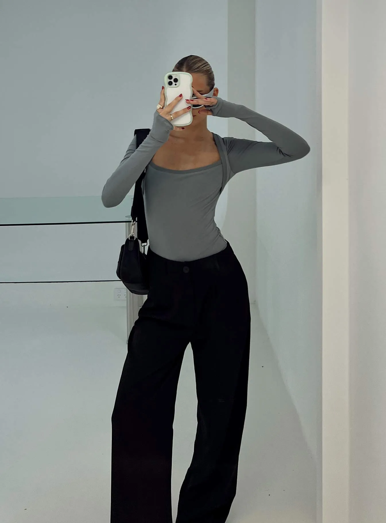 petite bodysuit closet staple bodysuit Kentwell Bolero Bodysuit Slate