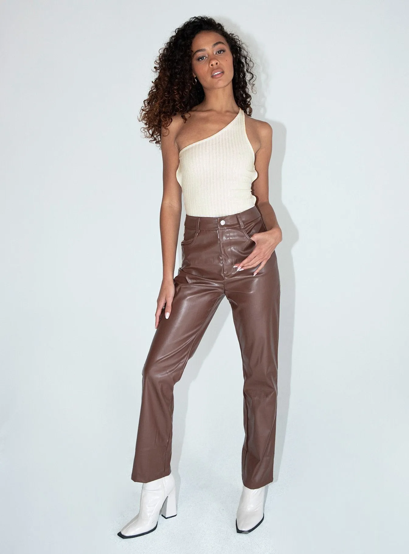 racerback bodysuit Neyo Bodysuit White