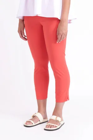 Weekend Style *SALE* FOIL FUSS FREE CAPRI - PAPAYA