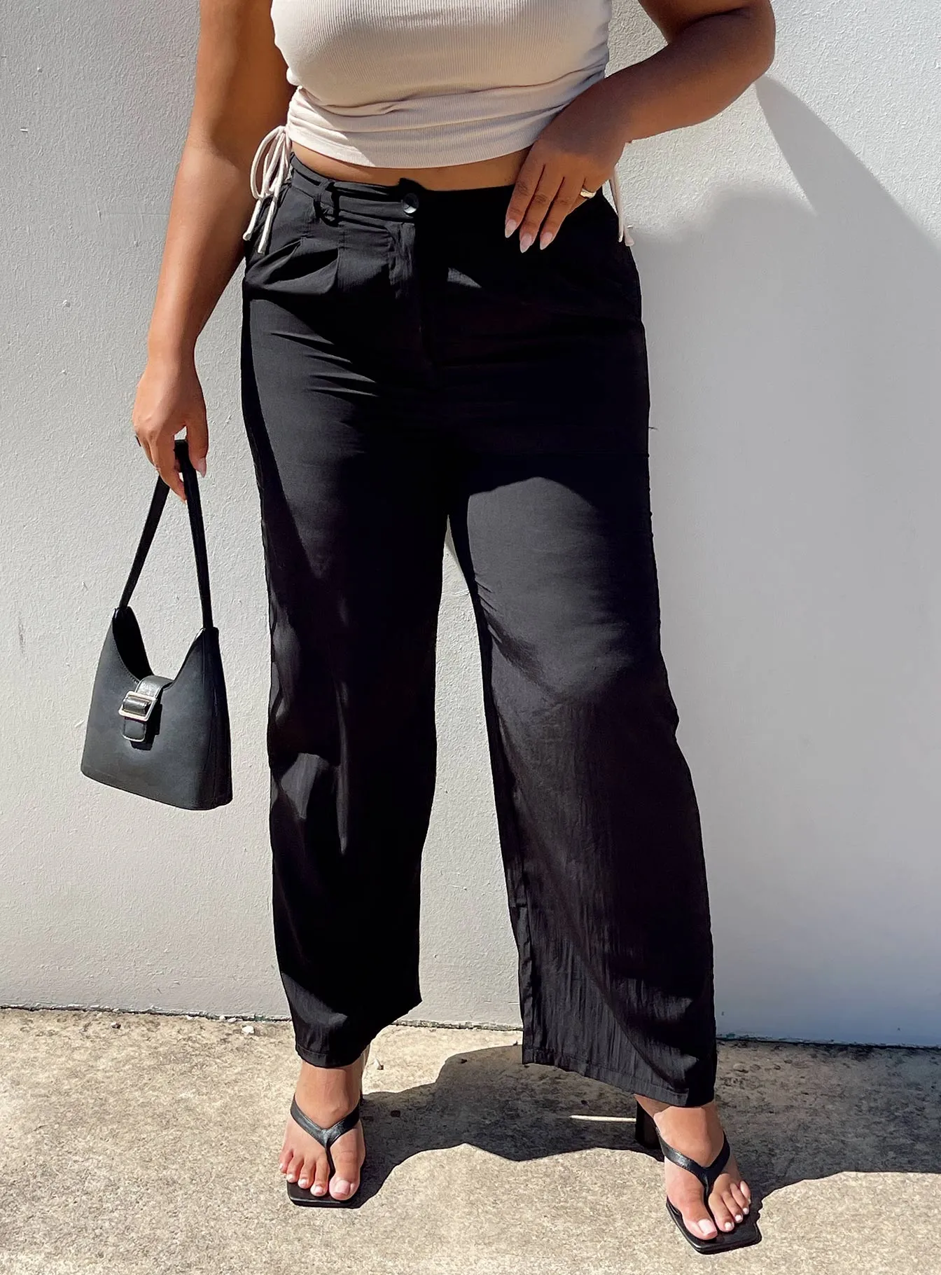 Kacey Pants Black Curve Lightweight Wear Easy Stretch