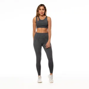 Leggins Gym GRIS Jasped Femenino Relaxed Fit Soft Curve