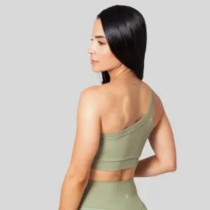 Top deportivo para mujer a un solo hombro Stretchy Closure