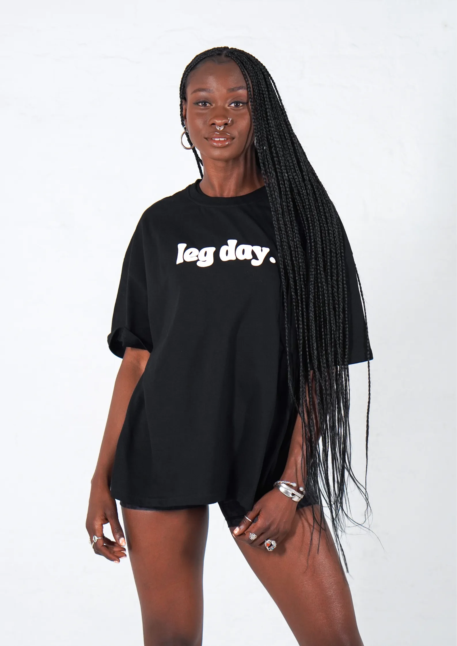 Leg Day T-shirt Sprint Fit Chic Jacket