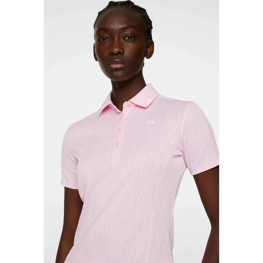 J.Lindeberg Women's Izara Golf Polo Shirt - Nosegrey Relax Mode Cool Edge