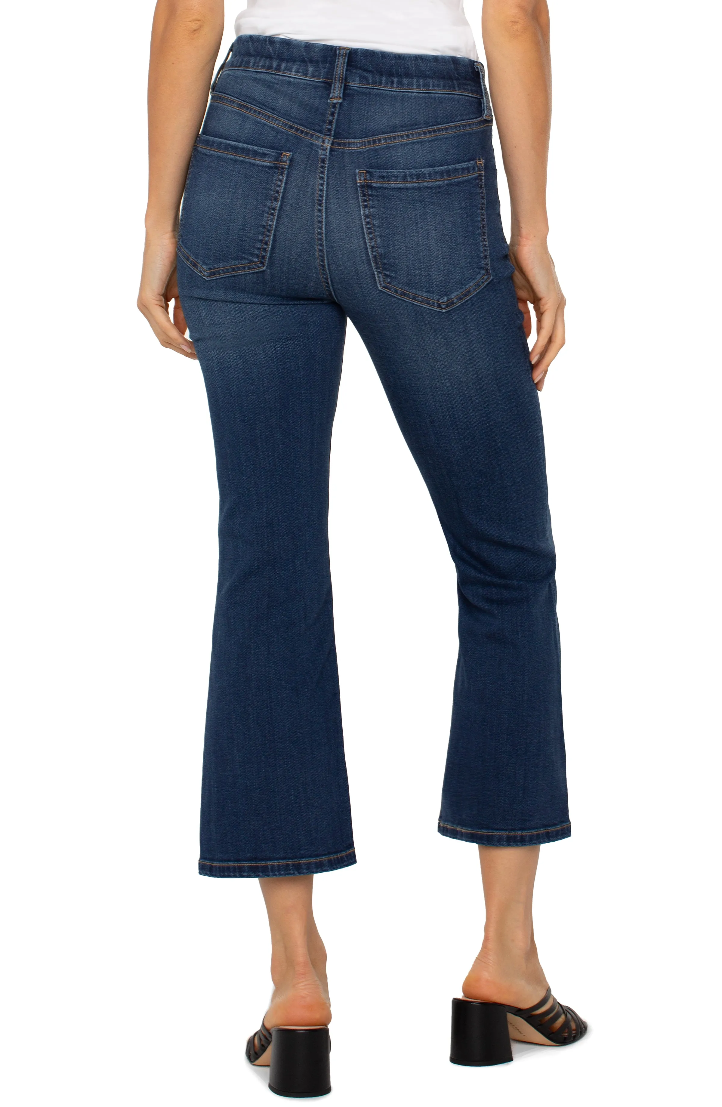 Earth Fit Neo Mode *SALE* LIVERPOOL GIA GLIDER CROP DENIM JEAN