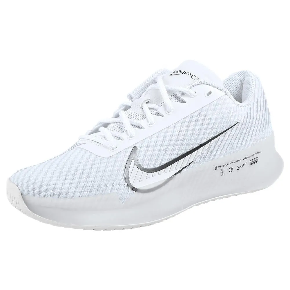 Nike Women's Air Zoom Vapor 11 - Summit White/Black Stable Step Padded collar