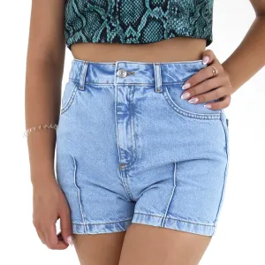Women's Denim Short,Light Blue Quick Response Fit Effortless Fit