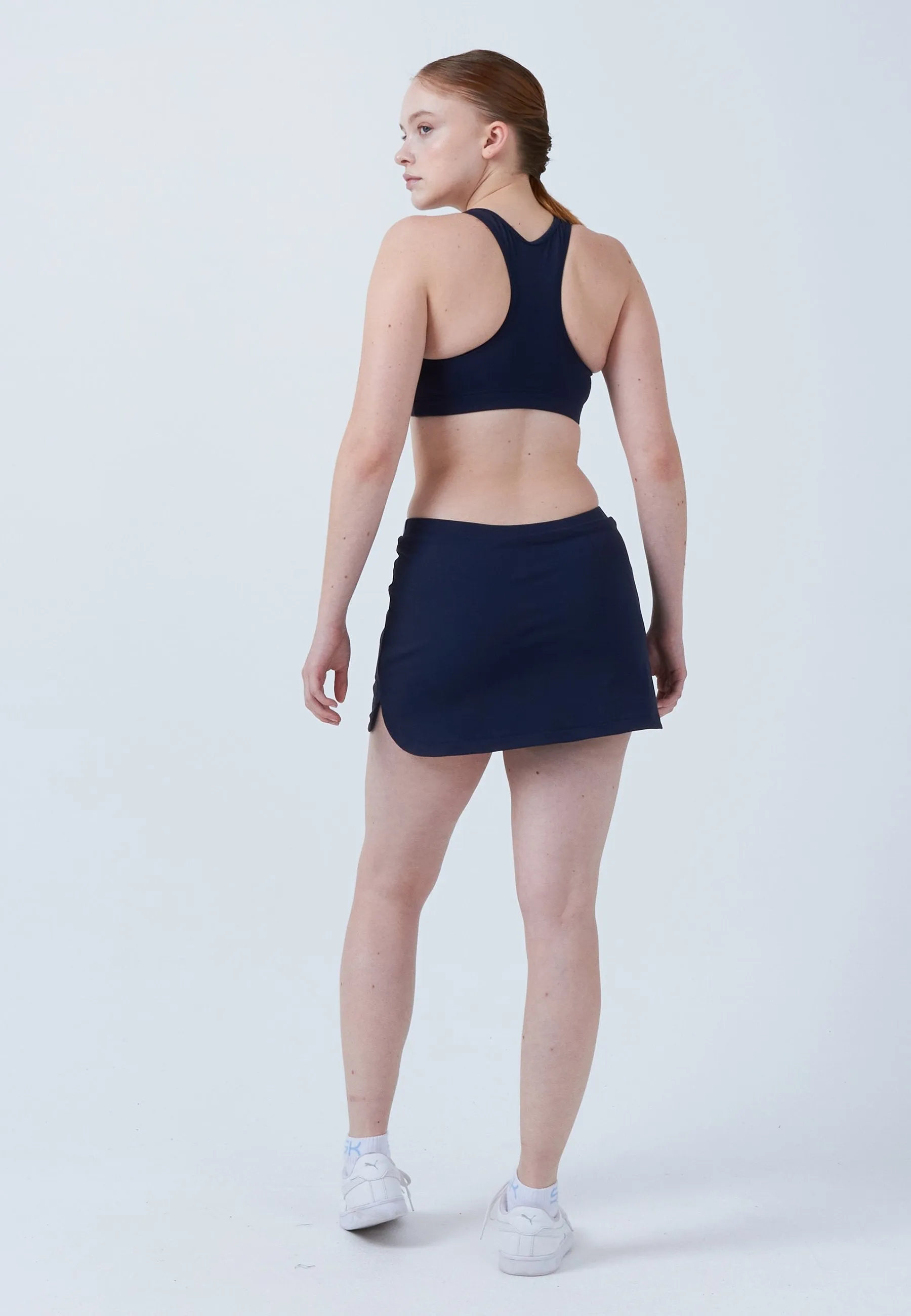 Classic Tennis Skort with pockets, navy blue Slip Resistant Waistband Breathable Material