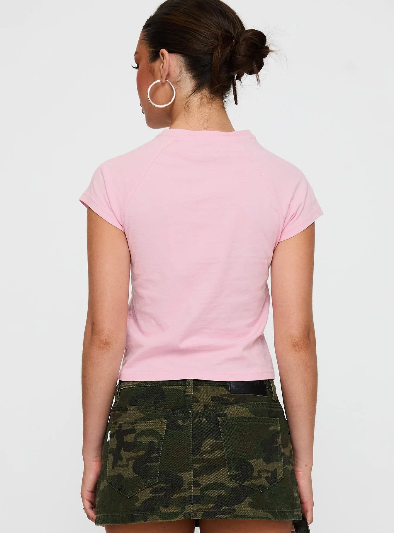 Low Environmental Impact Stylish and Cozy I'm A Star Graphic Top Pink