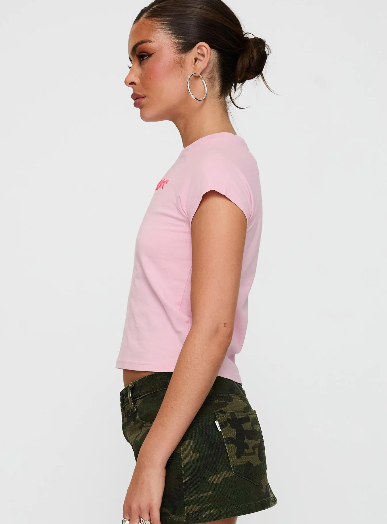 I'm A Star Graphic Top Pink Modern Layering