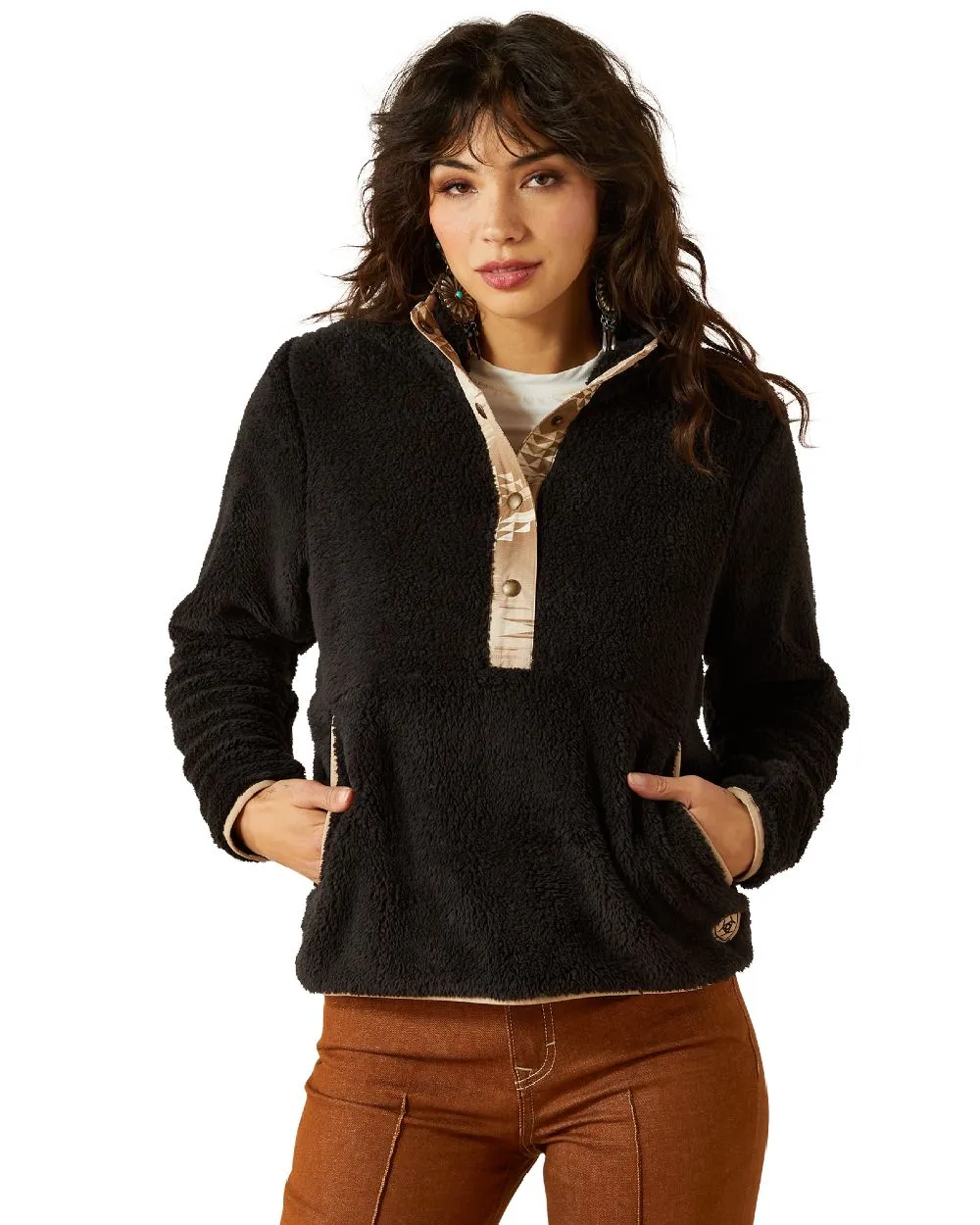 Active Casual Versatile Look Ariat Womens Berber Snap Front Sweatshirt