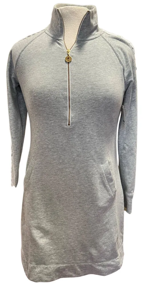 Vibrant Style Premium Look Lilly Pulitzer Gray Lace Skipper Popover Dress Size XS. MSP$158