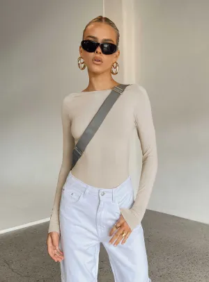 bodysuit with jacket Gatewood Long Sleeve Bodysuit Bone