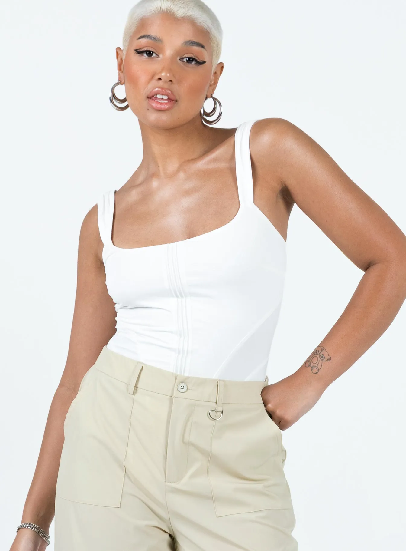 Samuel Corset Bodysuit White weekend wear bodysuit