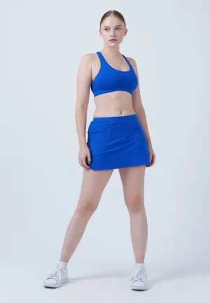 Classic Tennis Skort with pockets, cobalt blue Texture Shot