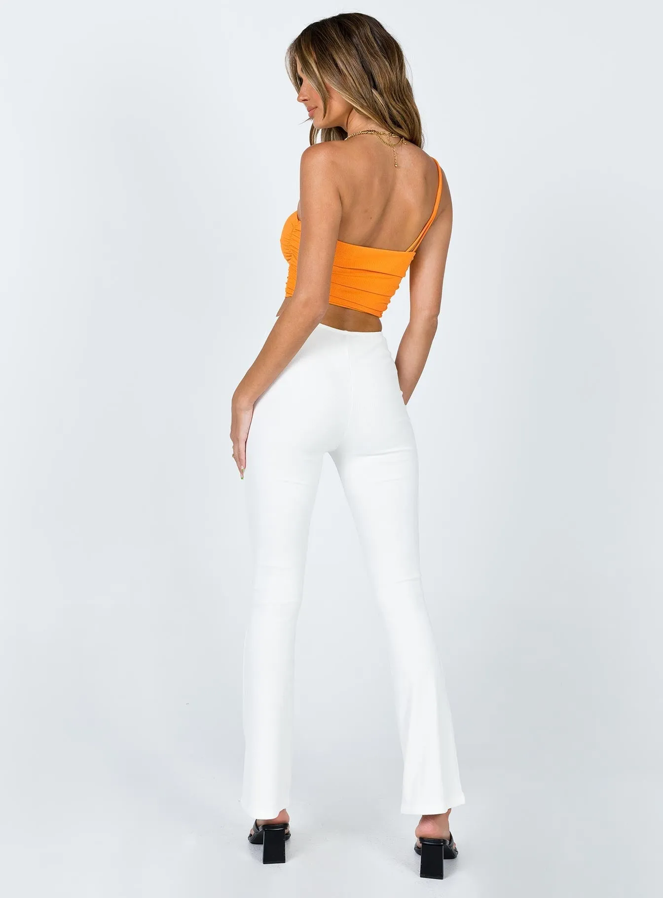 Cuffed hem Imogen Pants White