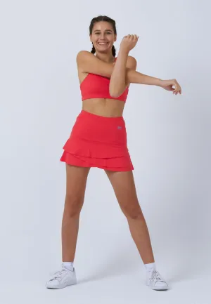 Outfit Essence Wedding guest Tulip Tennis Skort with pockets, peach