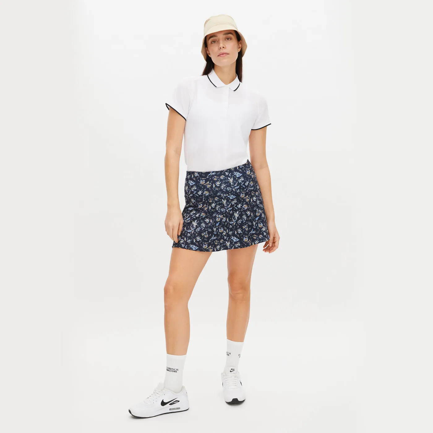 Foldable Packability Daily Mood Rohnisch Women's Amy Golf Skort - Navy Flower