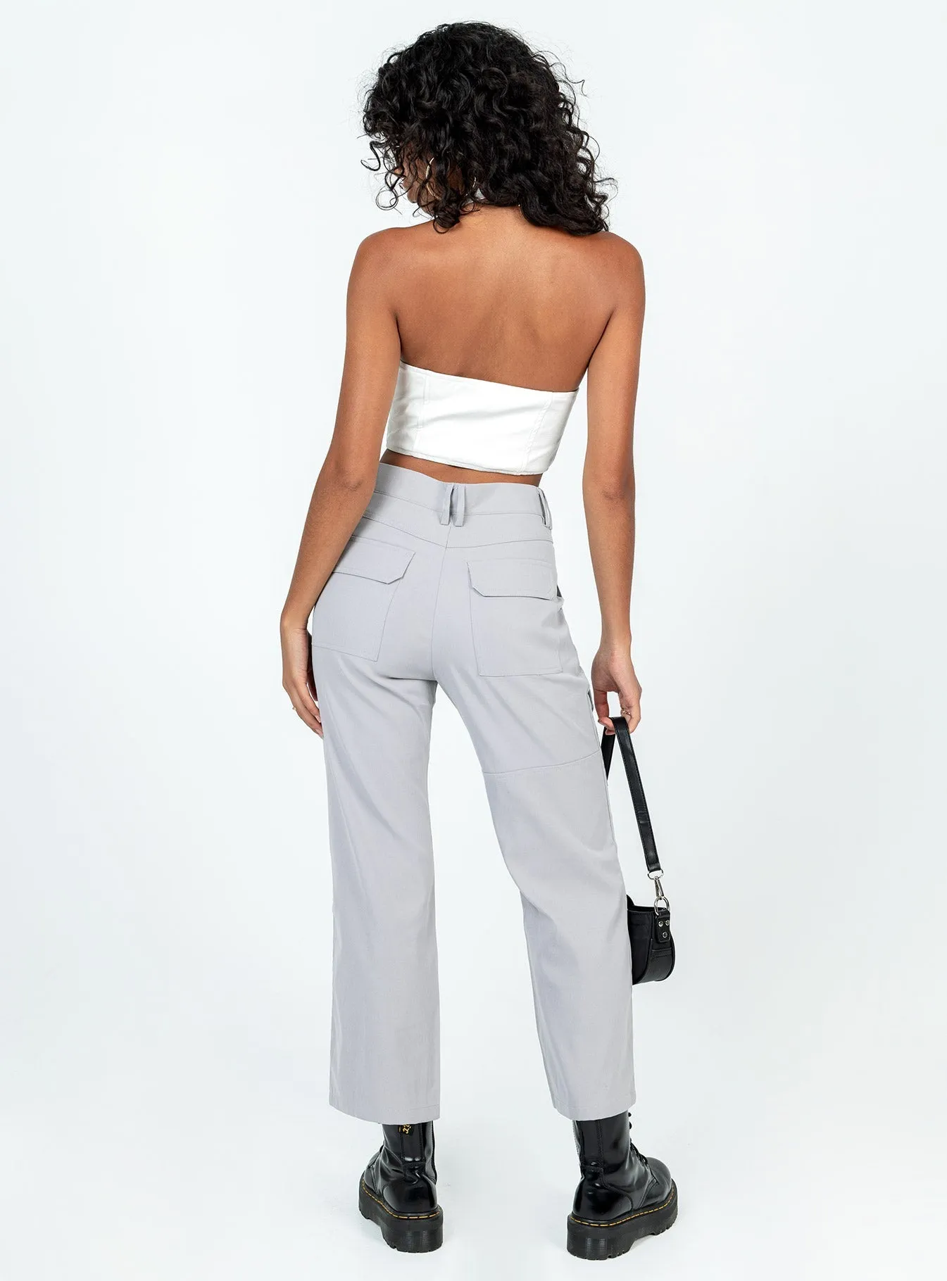 Stretch Flex Flexible Leg As You Were Cargo Pants Grey