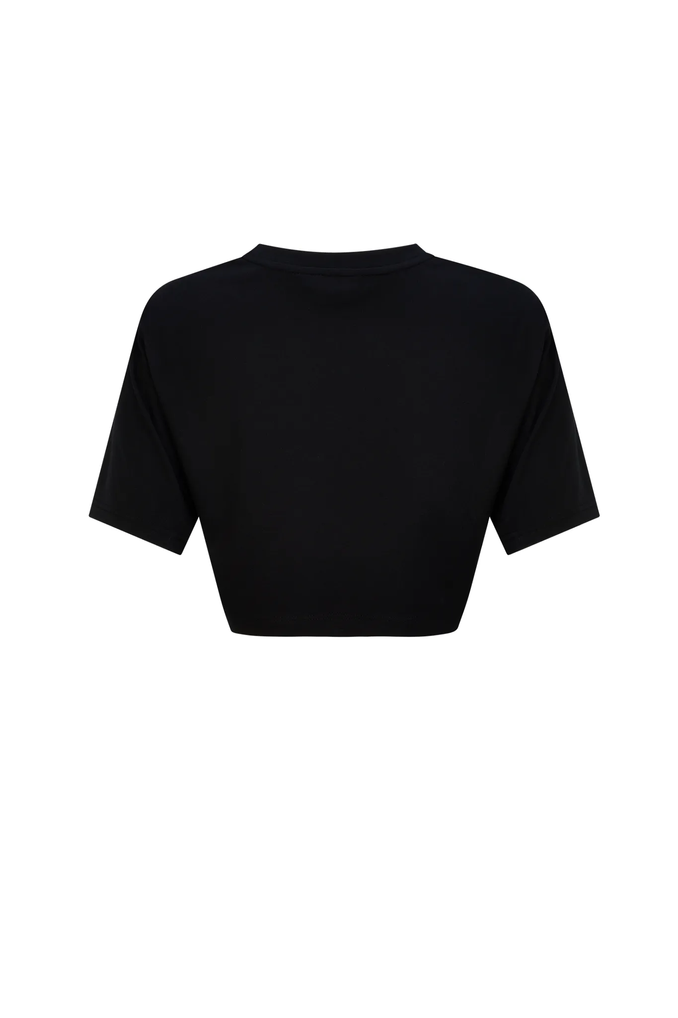Timeless Fashion Black Women's Oversized Cropped Tee