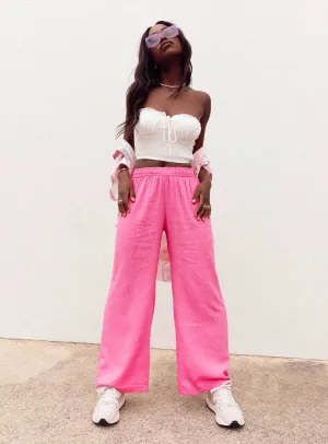Cold Weather Gear Louis Linen Blend Pants Pink