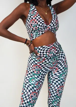 Sweet But Twisted V-Booty Leggings Solid Color Trendy Design