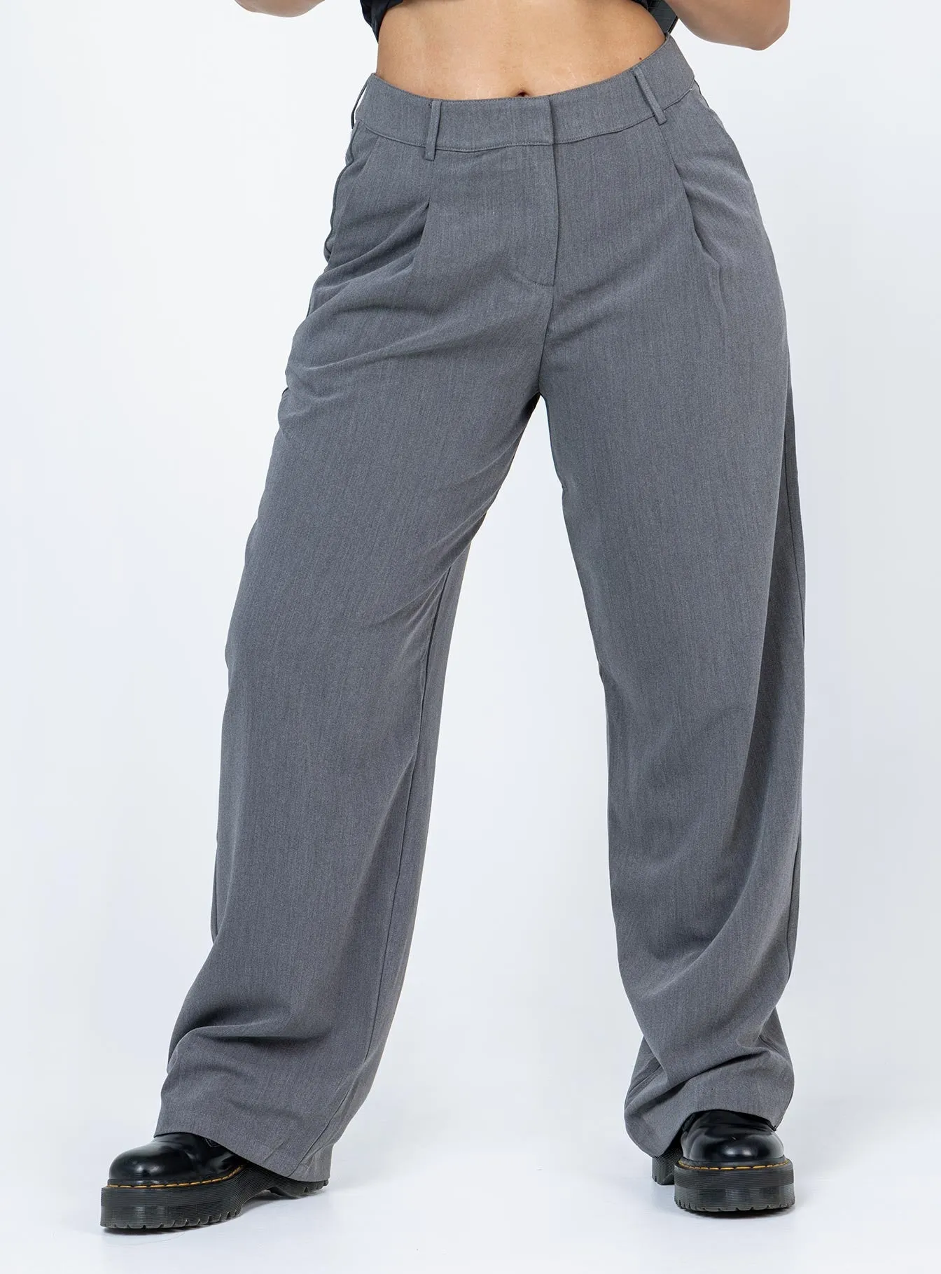 All Season Versatility Motel Sakaria Trouser Tailoring Charcoal