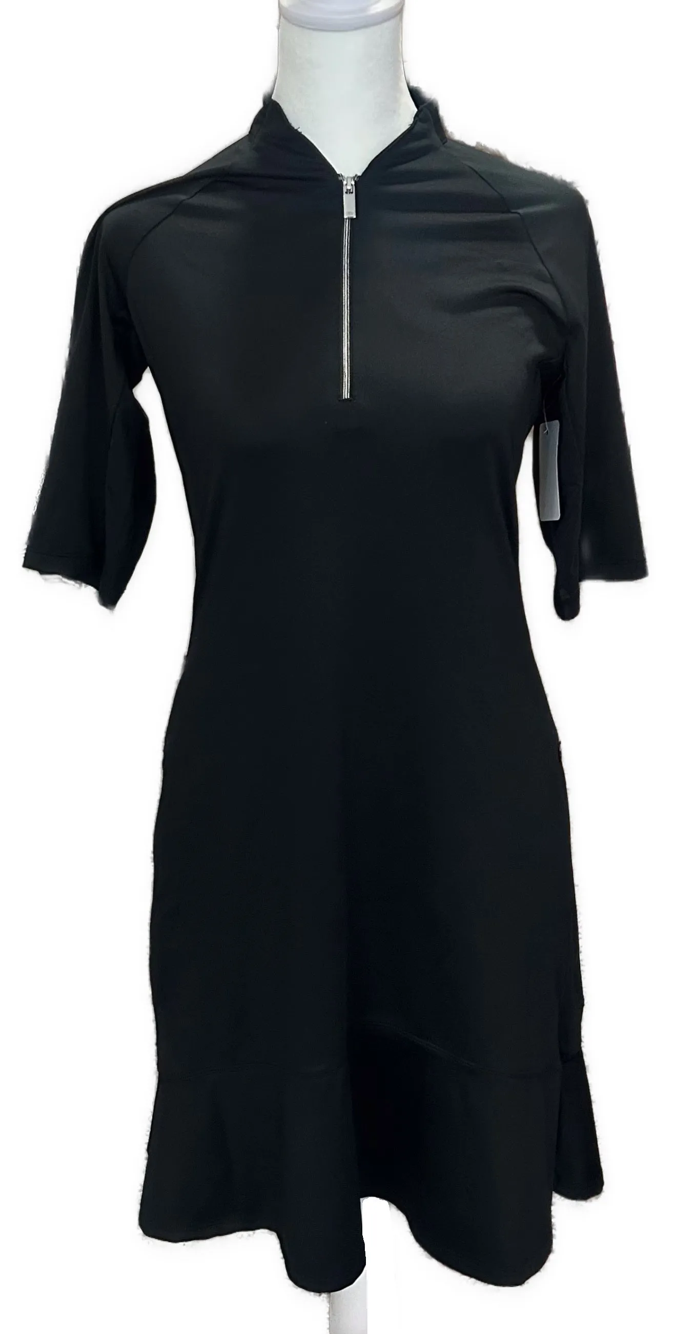 Festive Wear Tail White Label Women's Black Short Sleeve Golf Dress Size XS