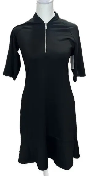 Festive Wear Tail White Label Women's Black Short Sleeve Golf Dress Size XS