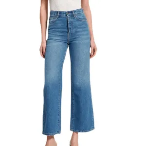 Spring New Versatile Loose High Waist Straight Retro Women's Jeans Activewear Clothing