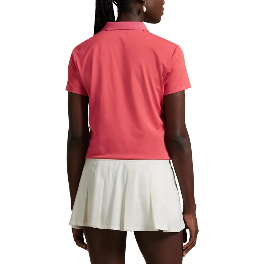 DurableBlend RLX Ralph Lauren Women's Tour Performance Golf Shirt?- Red Sky
