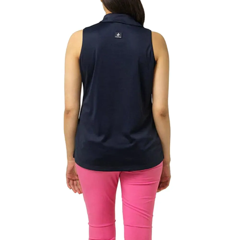 Stylish accessories Cross Women's Primus Sleeveless Golf Polo - Navy