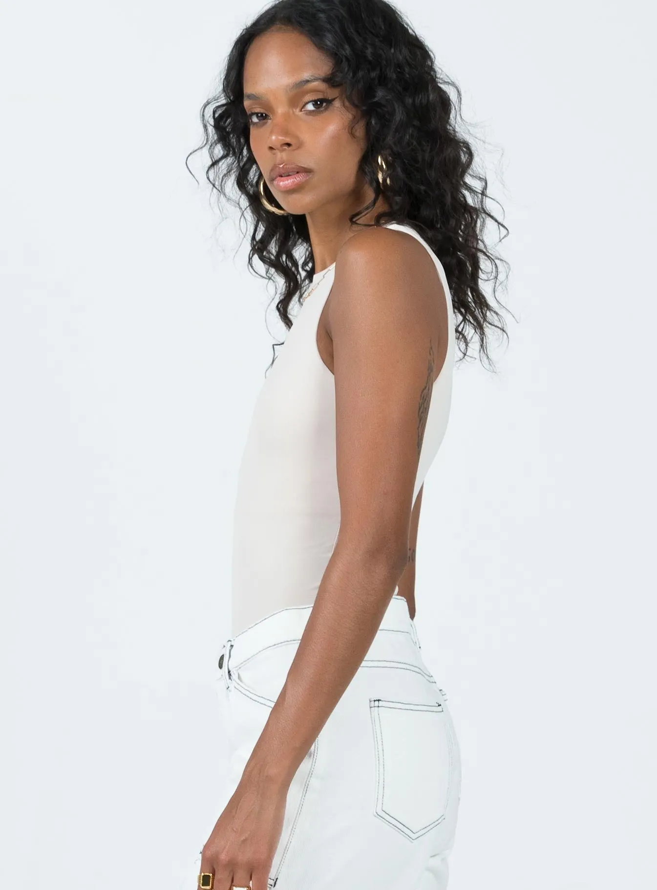 bamboo bodysuit Fischer Bodysuit Bone
