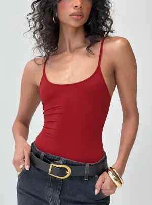 Geary Bodysuit Red daily bodysuit wedding bodysuit