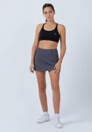 Photoshoot Ready Breezy Look Classic Tennis Skort with pockets, grey