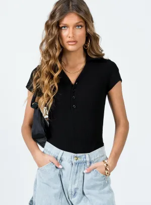 blue bodysuit clubwear bodysuit Montrose Bodysuit Black