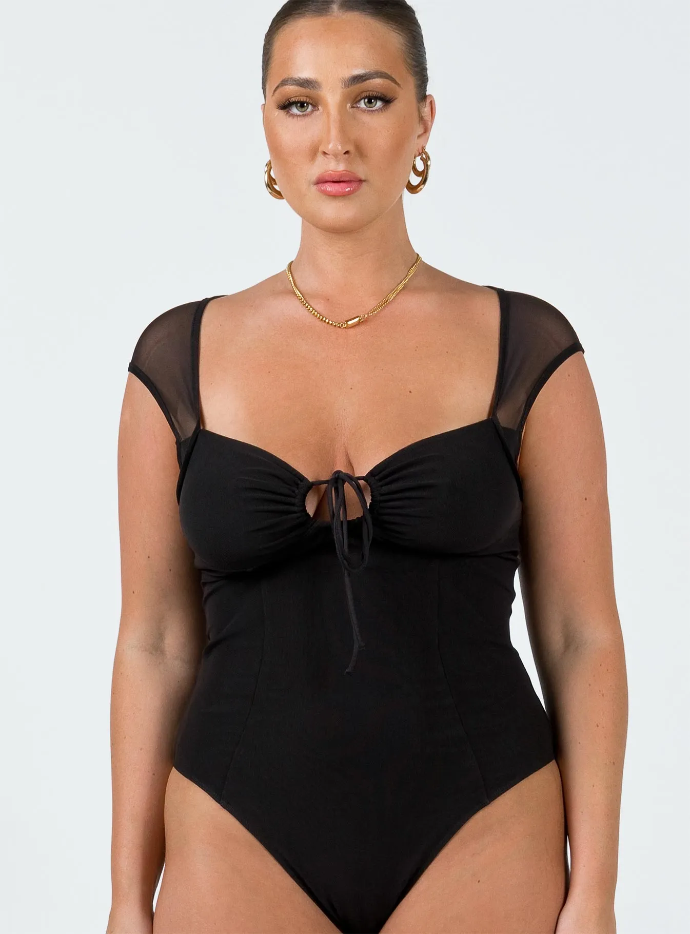 embroidered bodysuit shopping bodysuit Clarendon Bodysuit Black