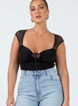 Clarendon Bodysuit Black sexy bodysuit loose fit bodysuit