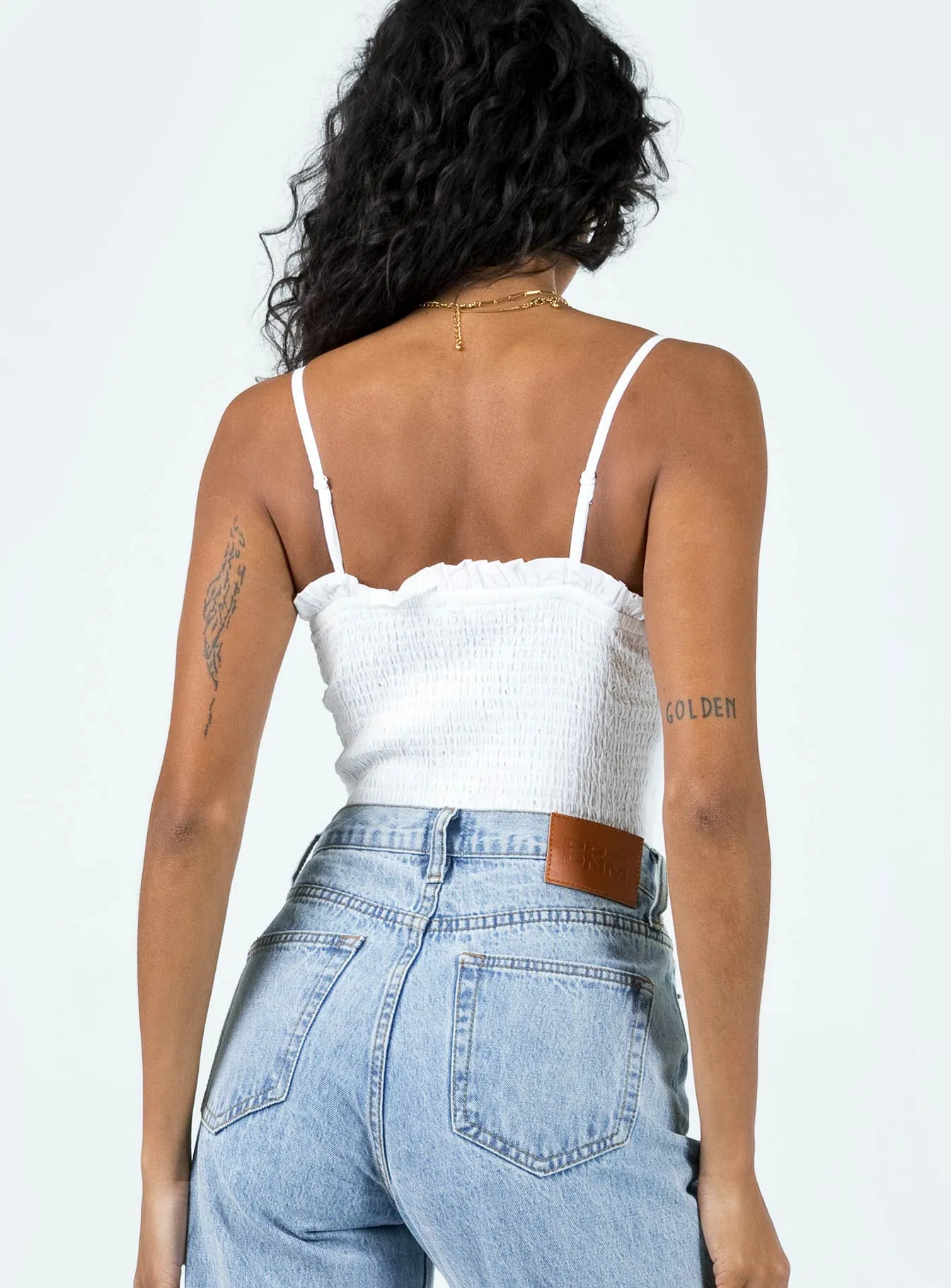 knit bodysuit VIP Bodysuit White