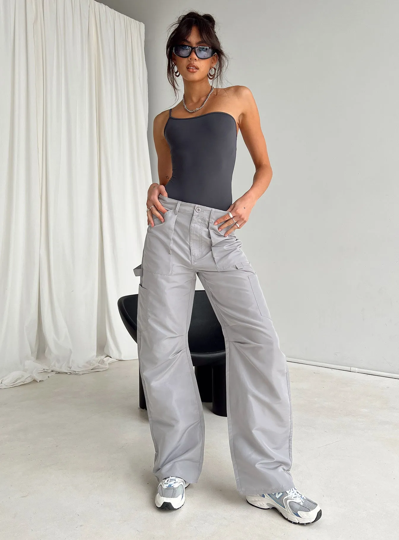 Hutter Bodysuit Grey stretchy bodysuit