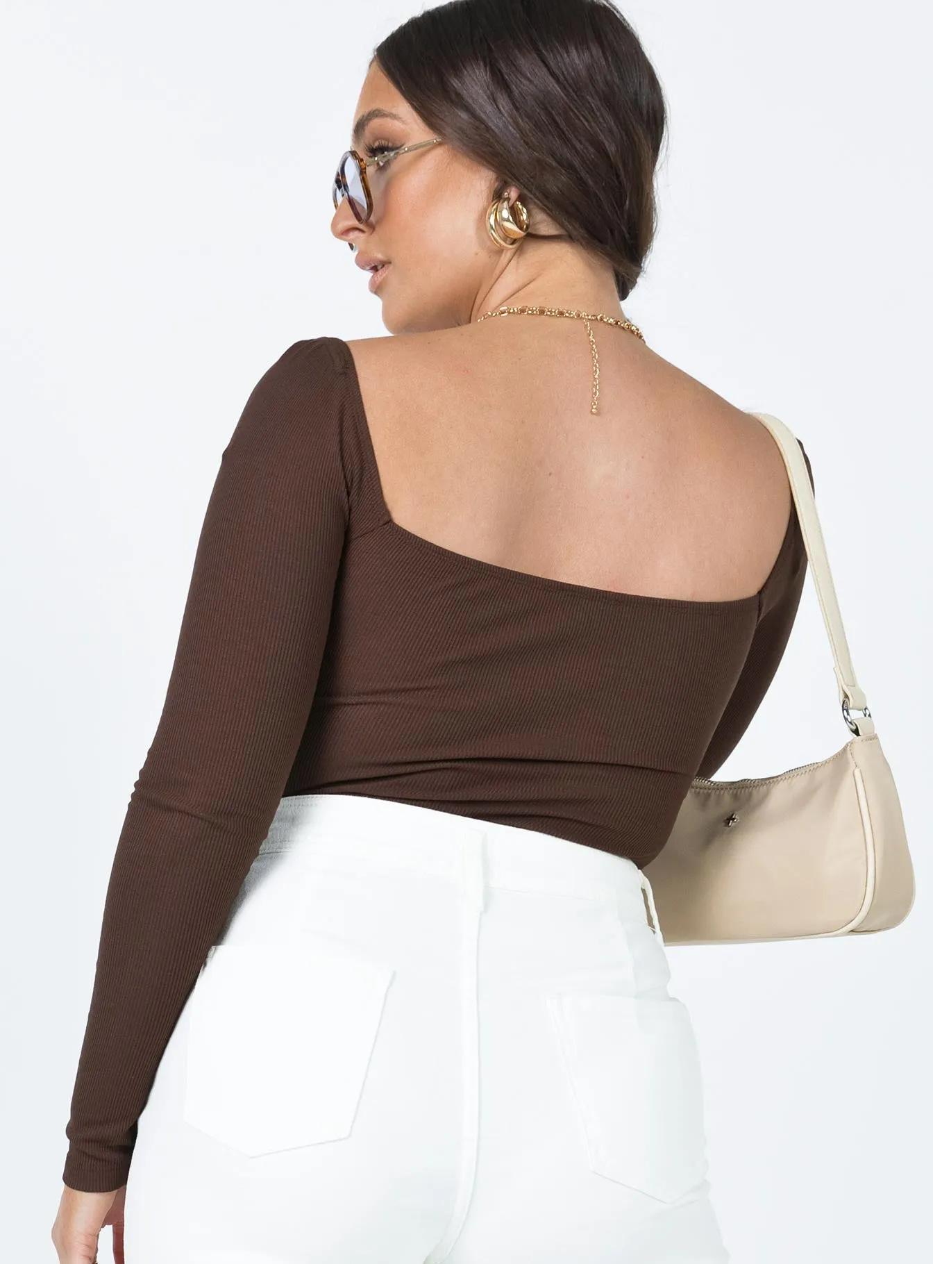 wedding bodysuit Charlotte Bodysuit Brown