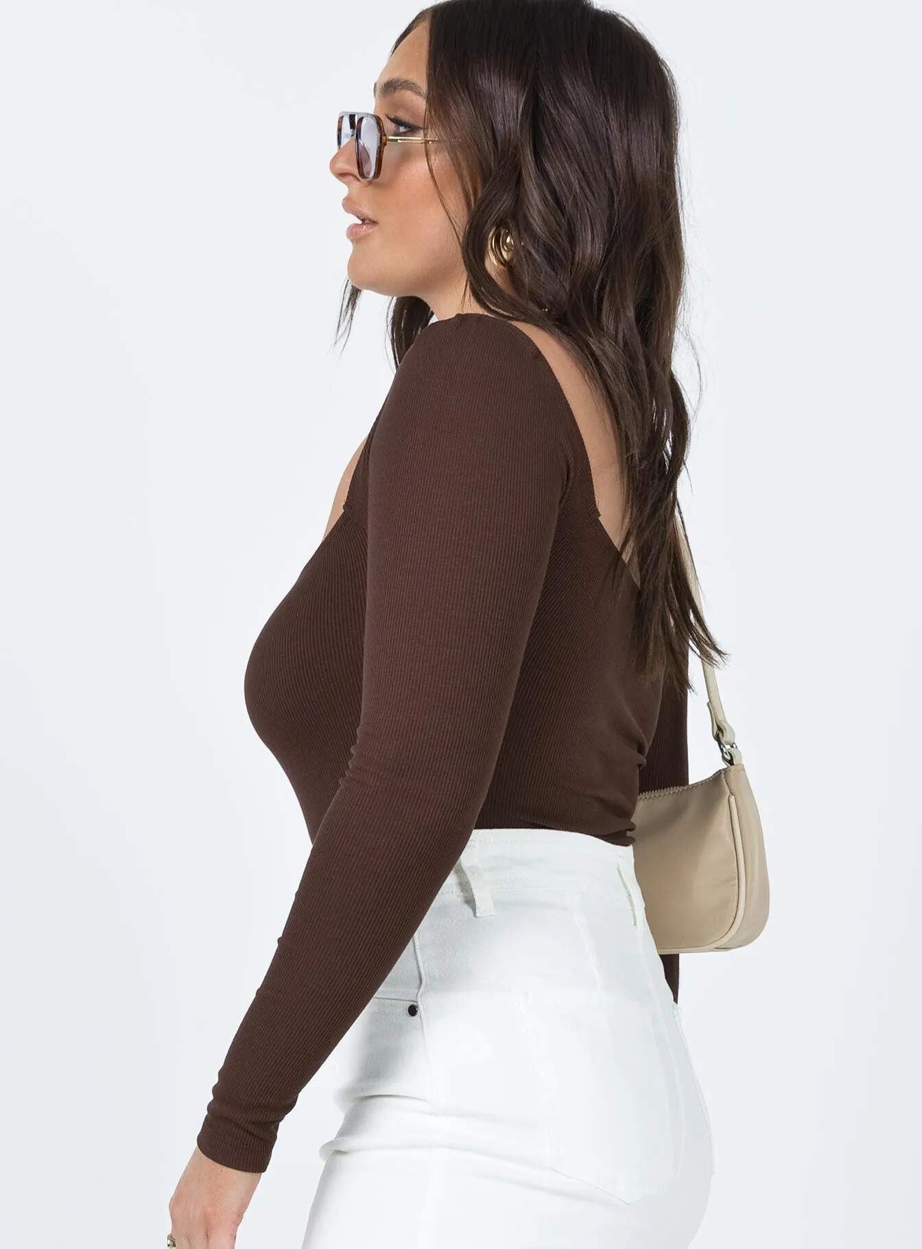 loose fit bodysuit Charlotte Bodysuit Brown
