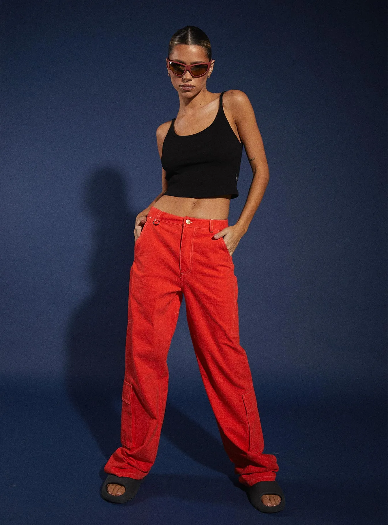 Go Anywhere JGR & STN Christina Cargo Pant Red