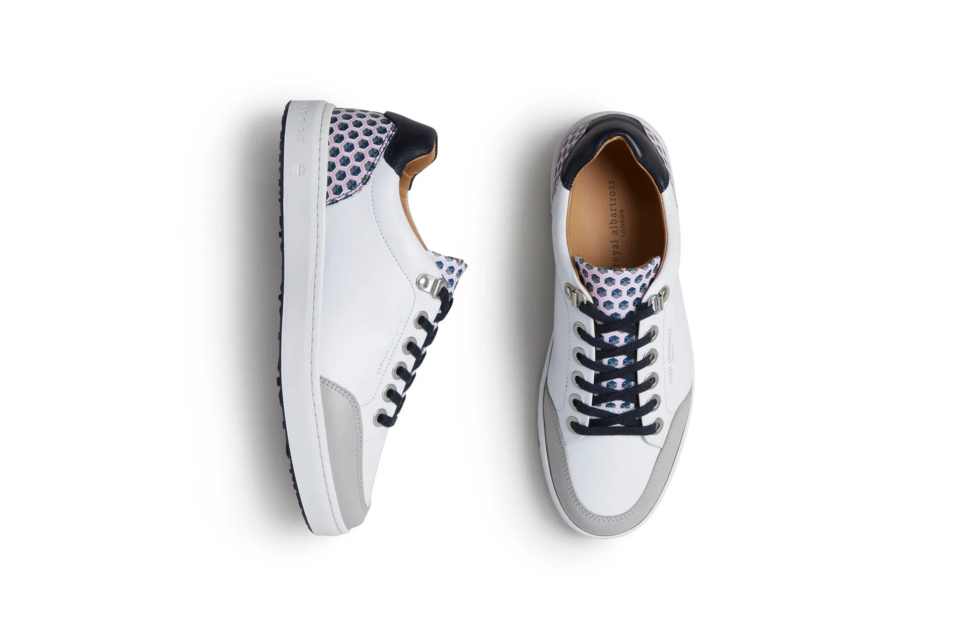 Precision Power No Laces Fieldfox | Geo White/Navy