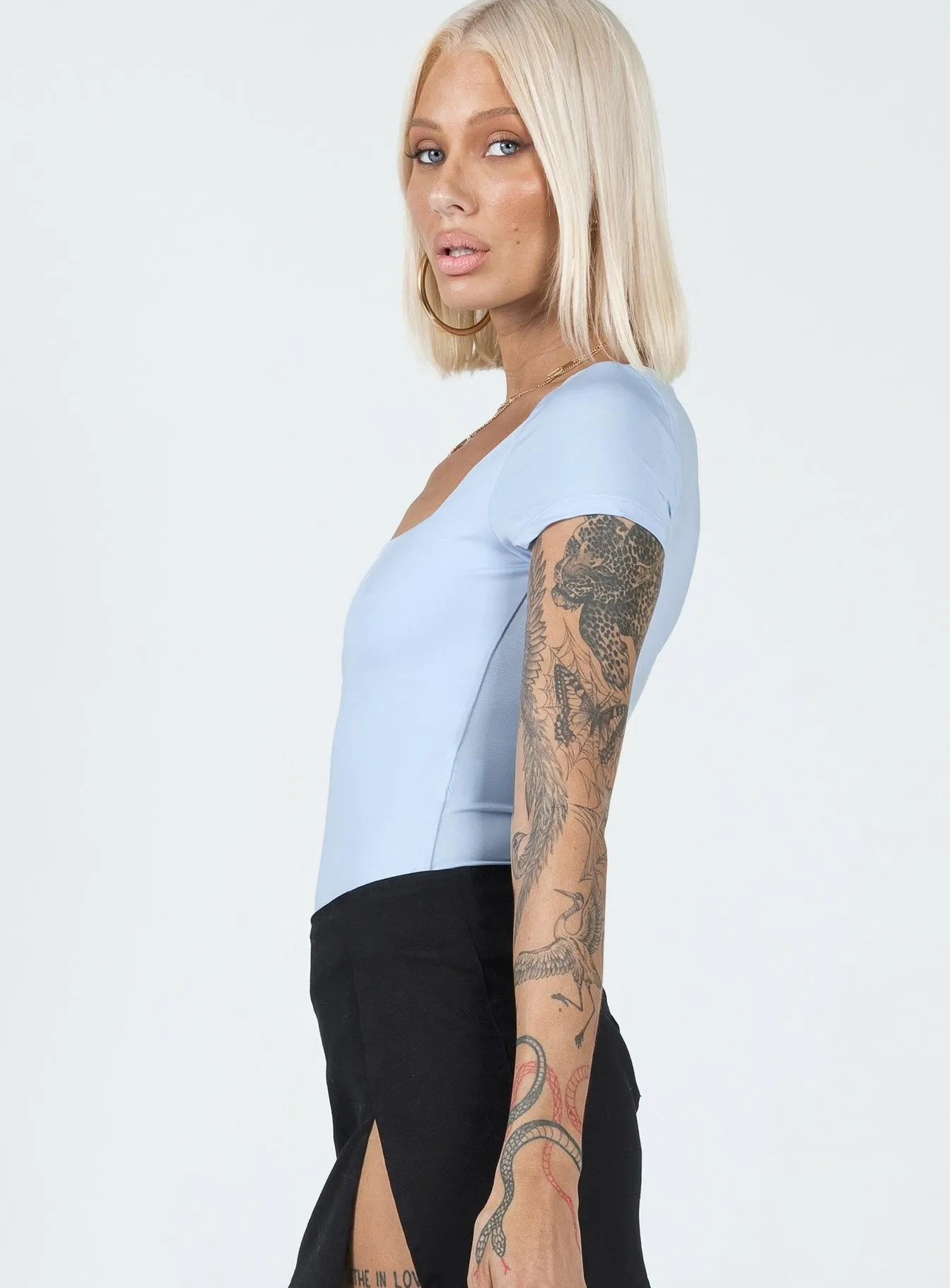 Chavis Bodysuit Blue beach bodysuit