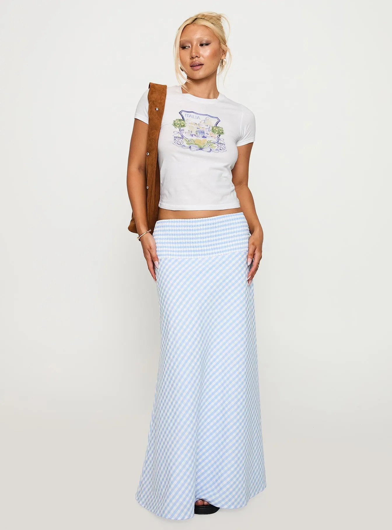 Long Lasting Color Effortless Style Italia Lemon Bow Graphic Top White