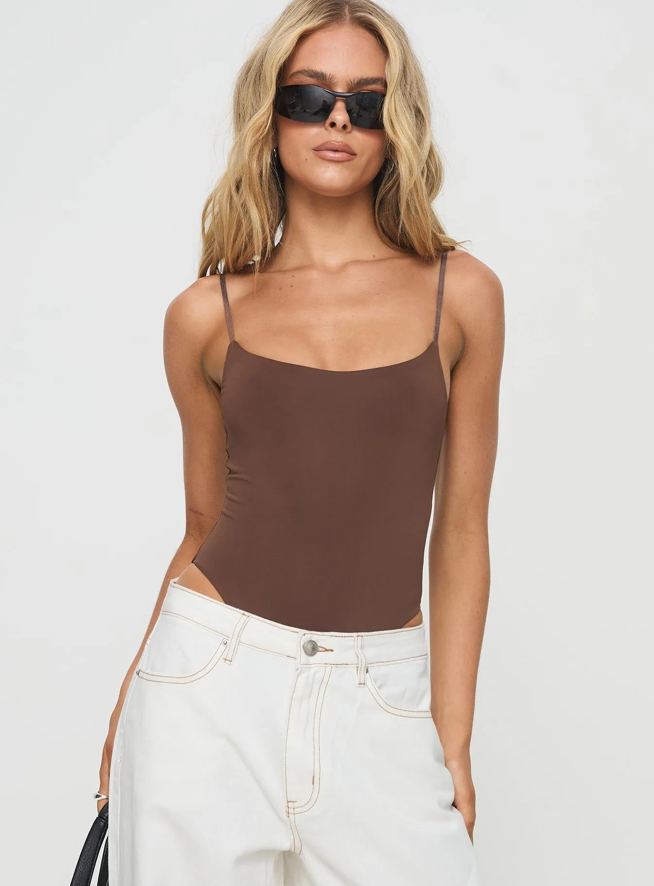 Hauser Bodysuit Chocolate bodysuit with trousers
